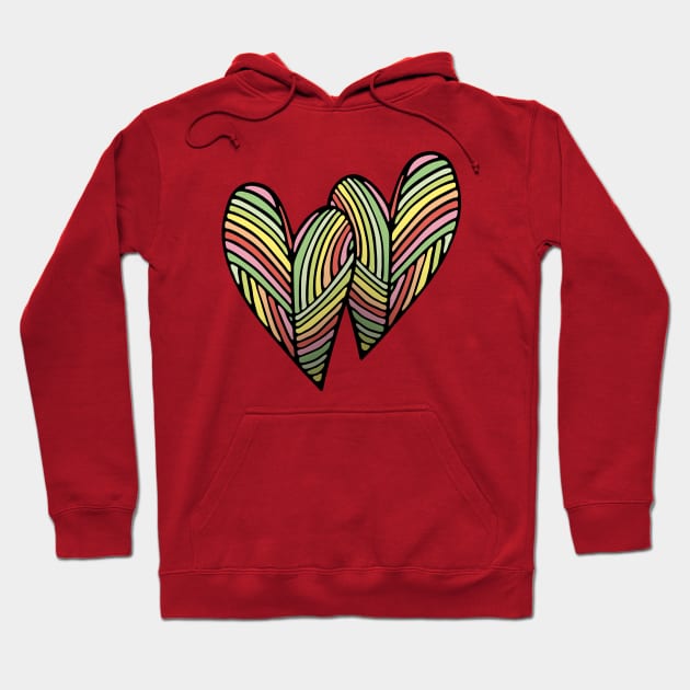 Two Hearts Hoodie by majoihart